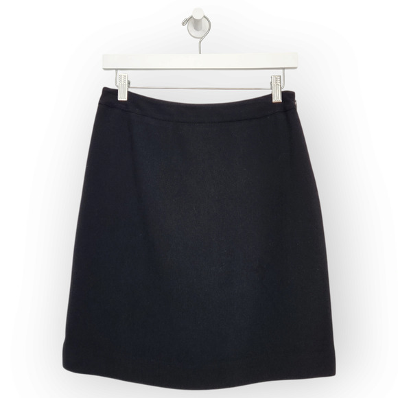 American Vintage Dresses & Skirts - Vintage Apostrophe Black High Waisted Mini Skirt 4